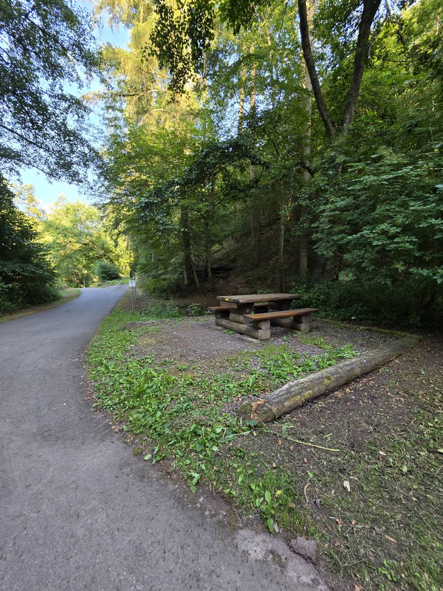 Rastplatz an der Waldstraße bei Bockenau.